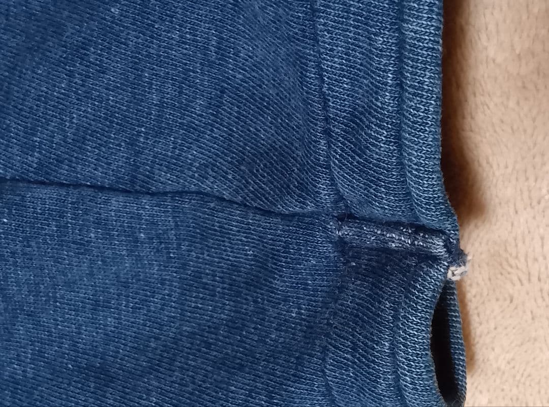 45rpm 藍染インディゴ　スウェット カーディガン