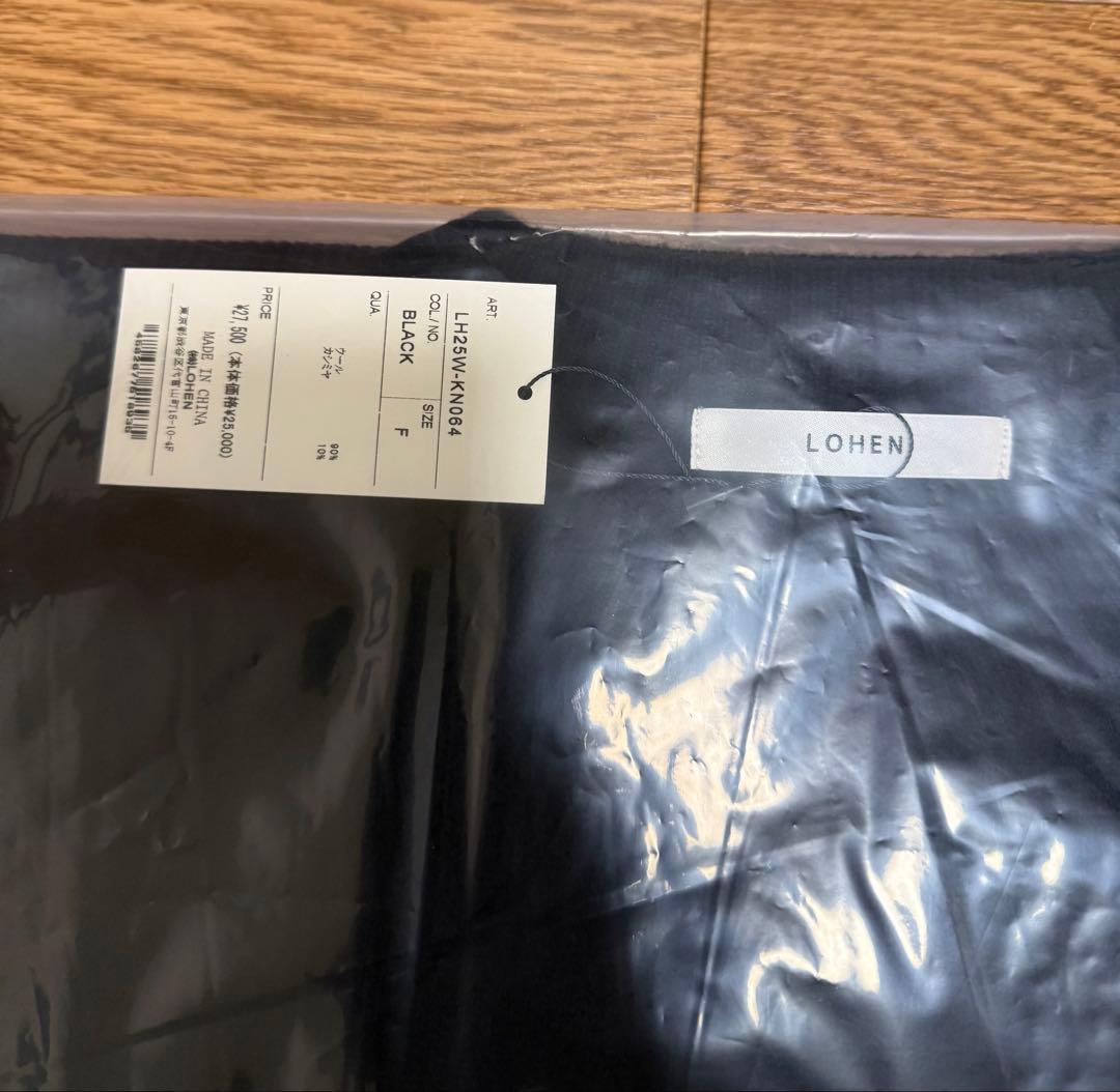 LOHEN ローヘン　SIDE SLIT KNIT ブラック ニット