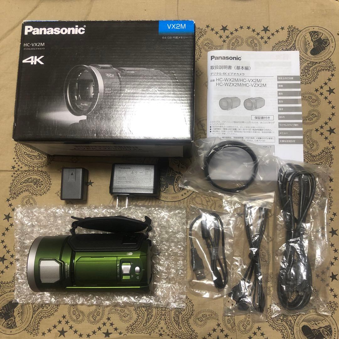 ほぼ新品 Panasonic HC-VX2M 4K Wi-Fi ビデオカメラ