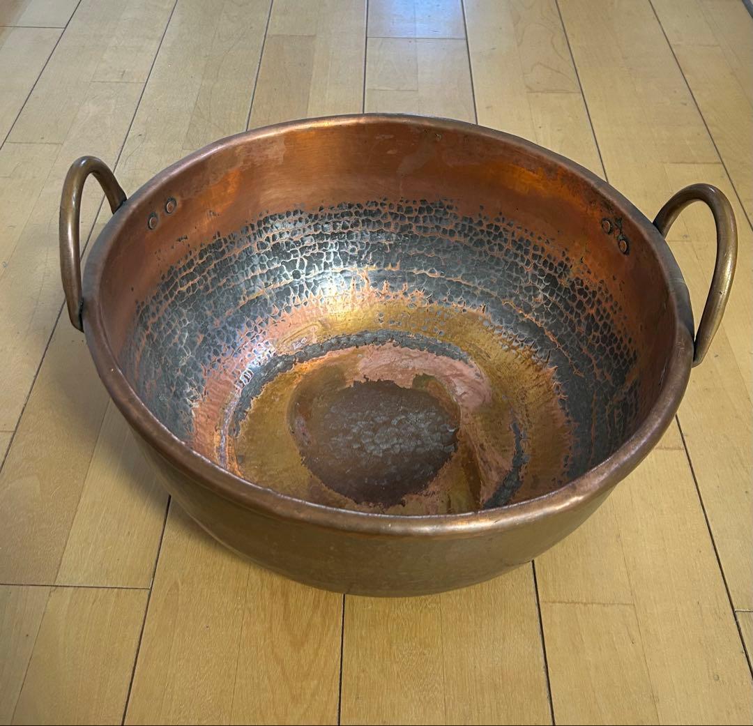両手銅鍋 製菓用具 業務用 厨房用 洋菓子 和菓子