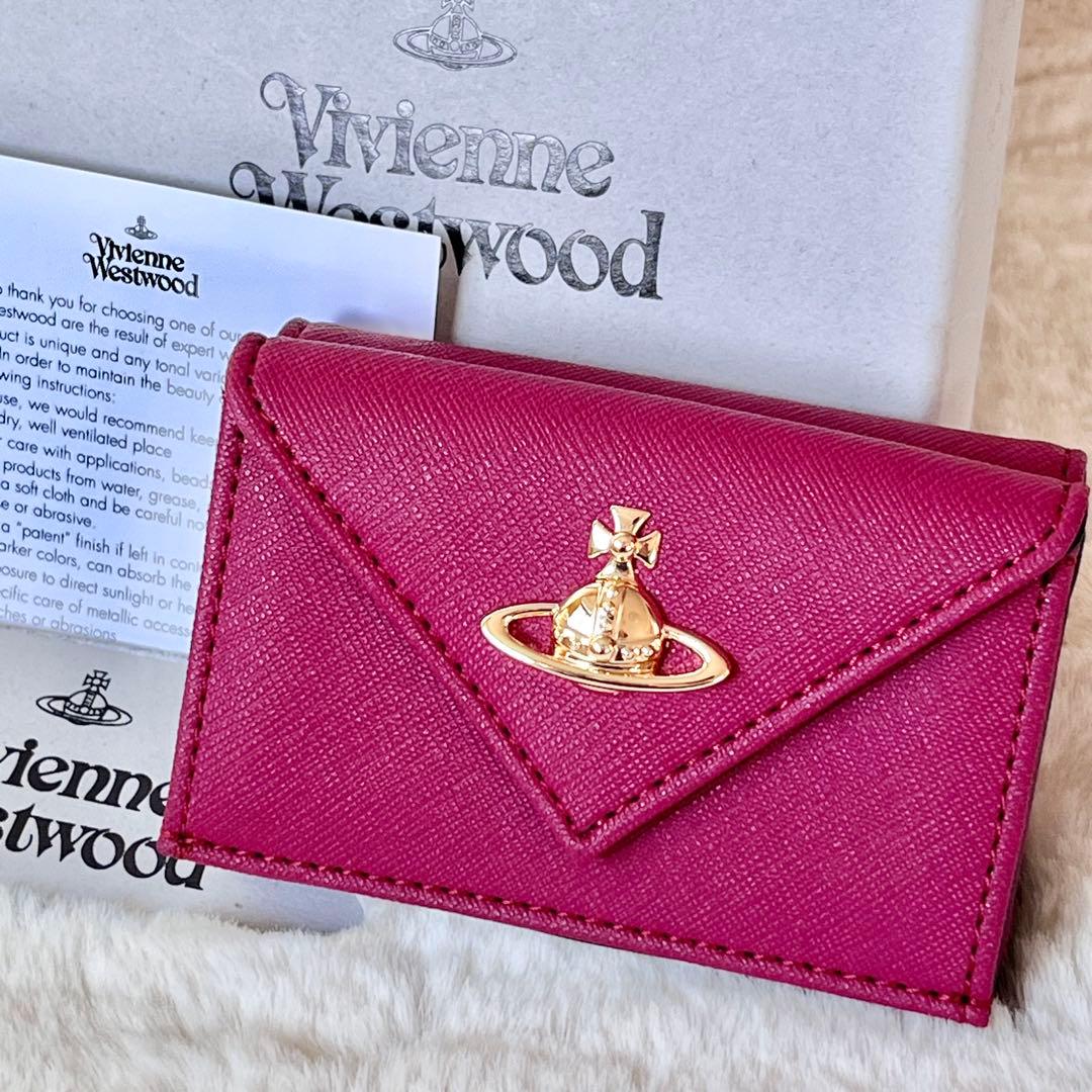 ヴィヴィアン 三つ折りミニ財布 Vivienne Westwood エコレザー