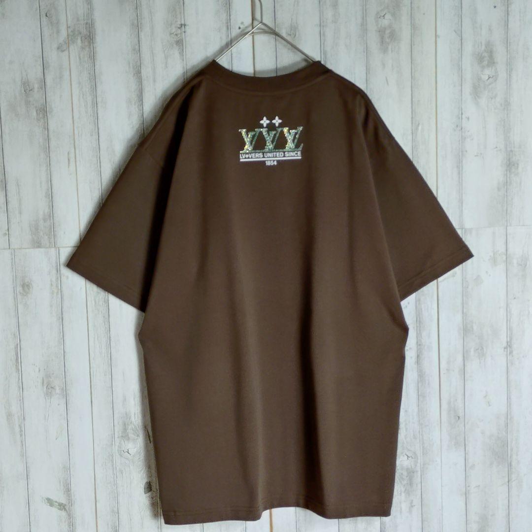 【最高級の逸品】ルイヴィトン☆センターロゴラインストーンTシャツXLサイズ相当