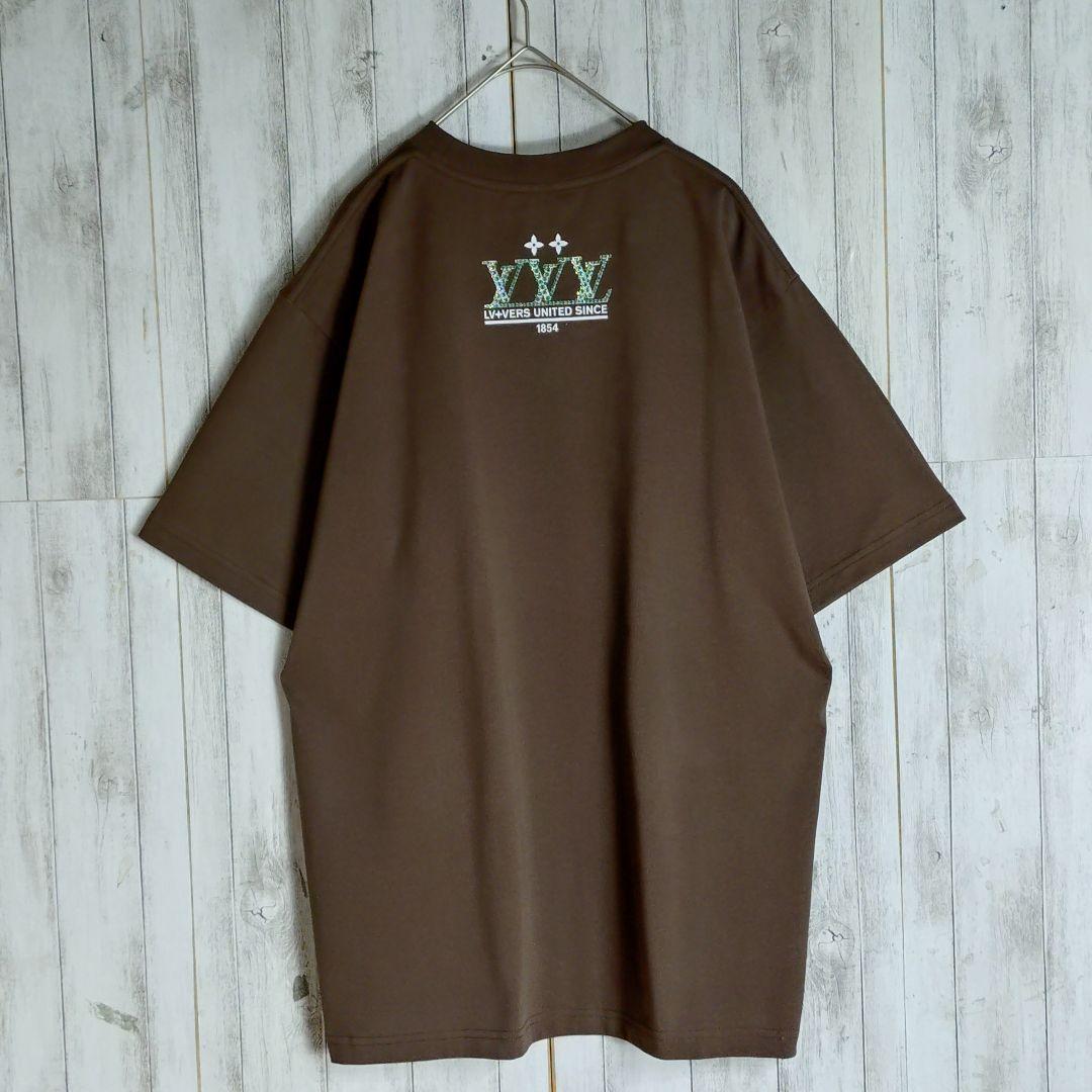 【最高級の逸品】ルイヴィトン☆センターロゴラインストーンTシャツXLサイズ相当