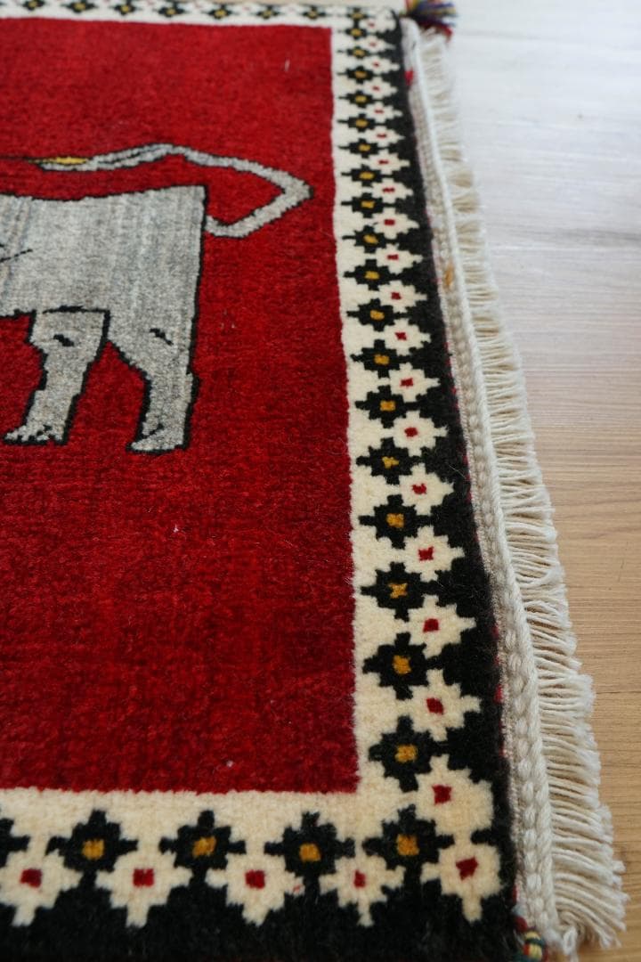 手織り ペルシャ絨毯　カシュカイ族 110x73cm