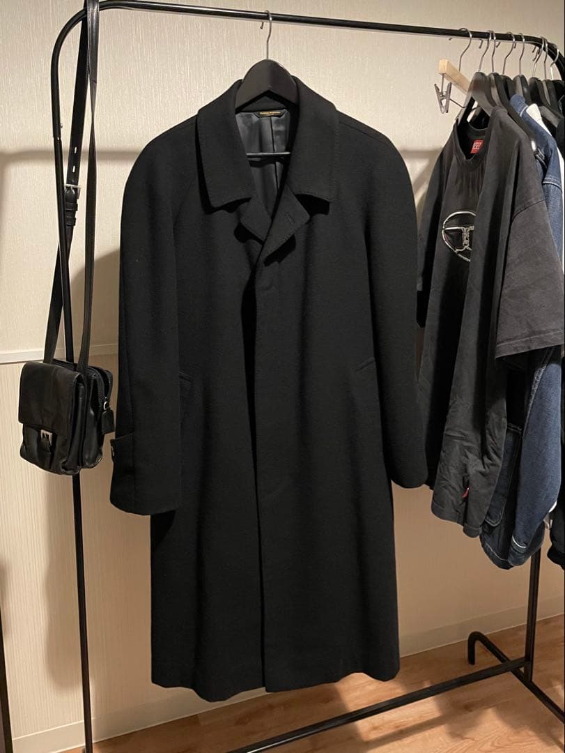 キンロックアンダーソン カシミヤ100 ロングコート 黒
