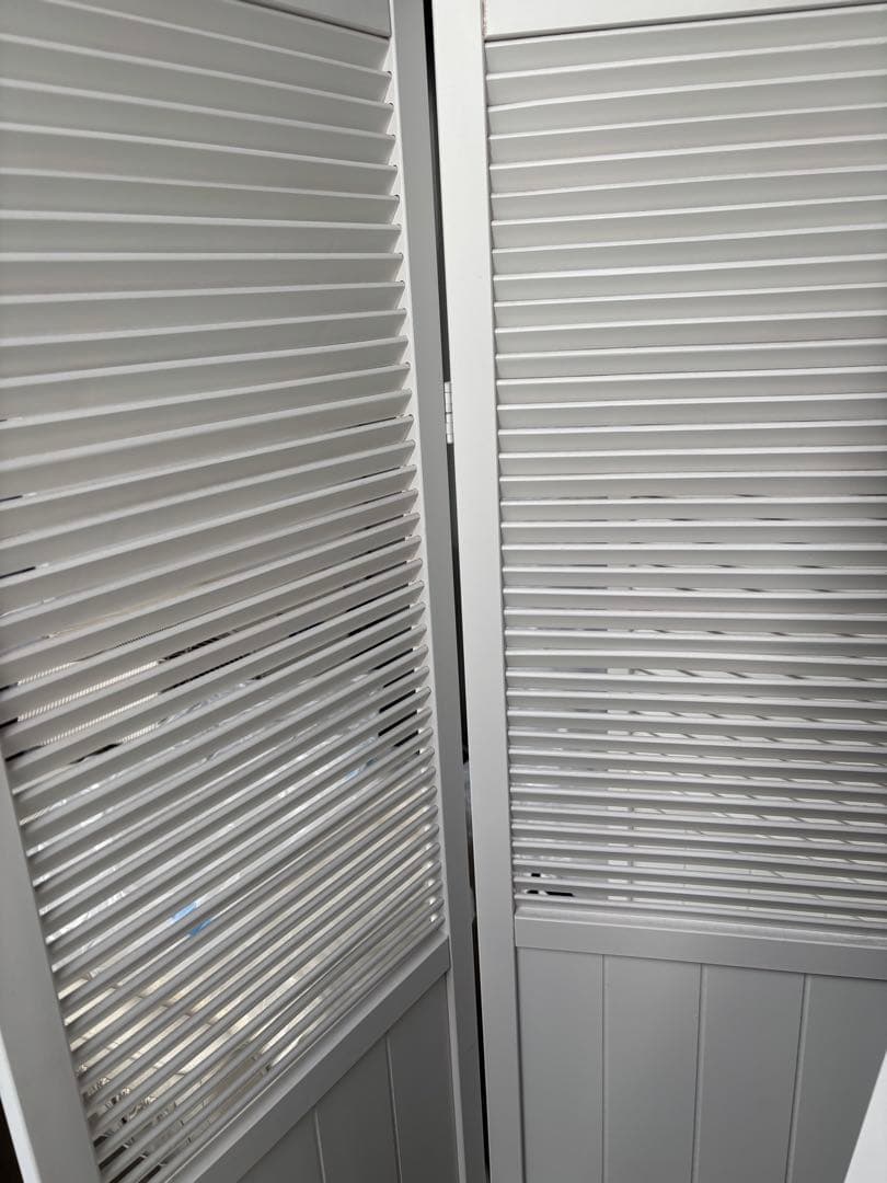 木製 4連　パーテーション 折畳　折り畳み式　高さ160cm 白　ホワイト　姫