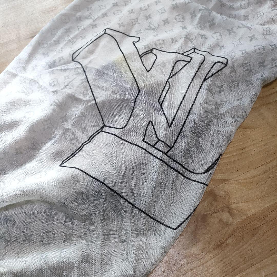 美品✨ルイヴィトン エトールモノグラム レインボー ストール カシミヤシルク