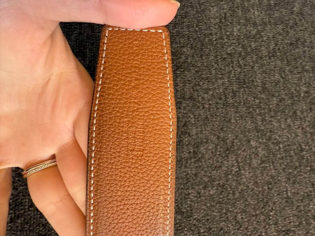 K*様 エルメス リバーシブルレザーベルト　サイズ90