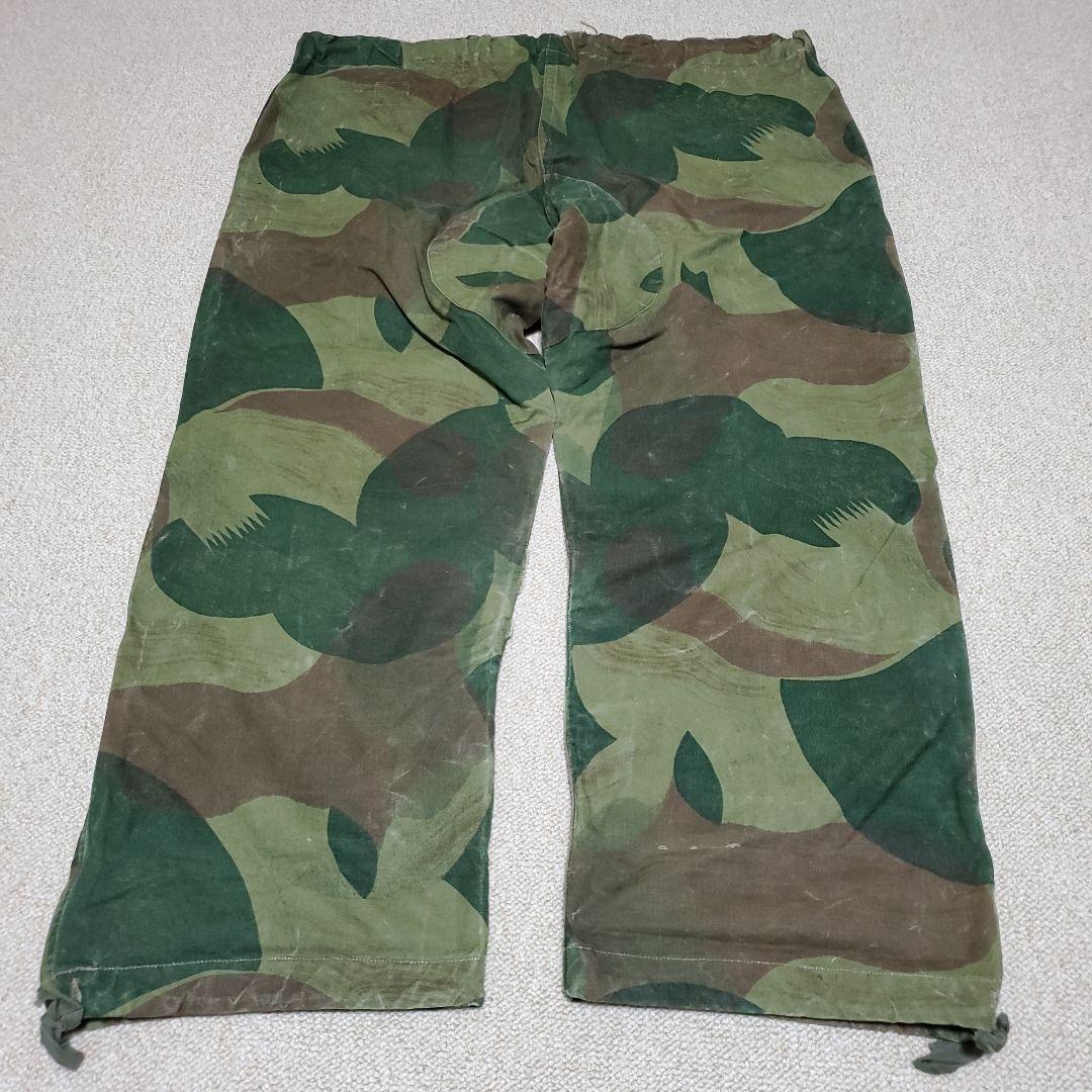 売り切り値下げ中　ベルギー軍　ブラッシュストロークカモパンツ　前期　50s