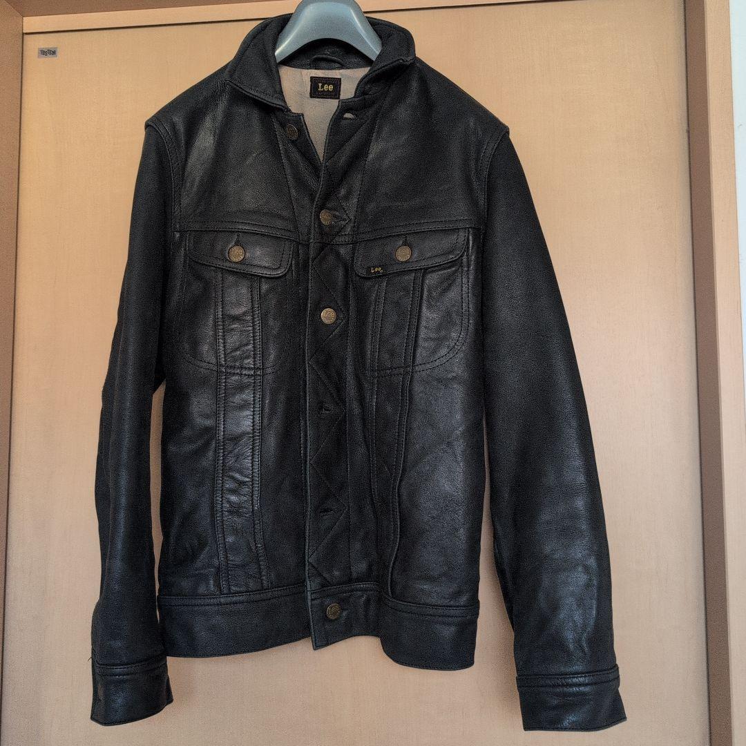Lee レザージャケット 黒38
