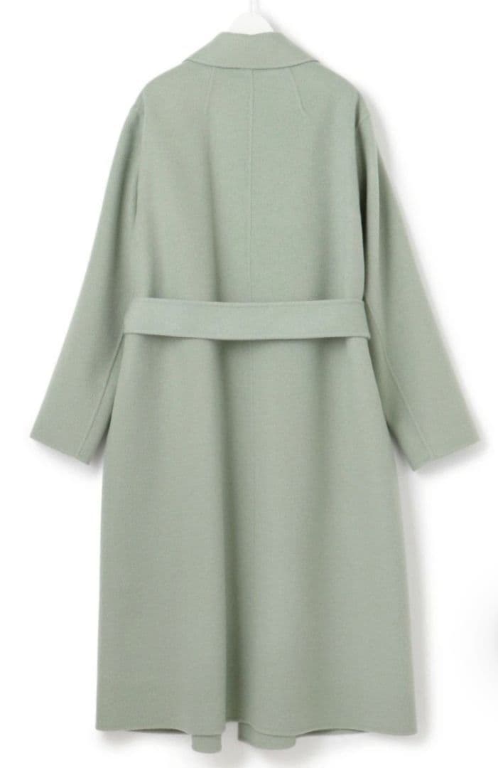 iCB カシミヤ ウールリバー ベルテッドコート 大きめサイズ