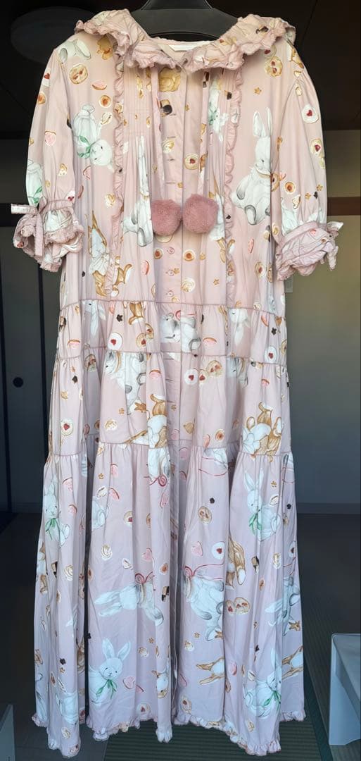 ピンクハウス うさぎ柄ワンピース