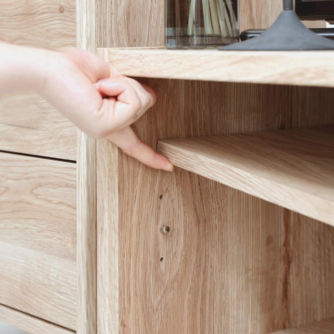 テレビボード 机 引き出し 明るいカフェをイメージ 棚