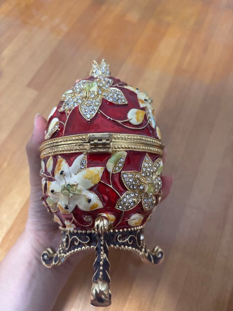 インペリアル　イースター　エッグ　ロシア産　ジュエリーボックス