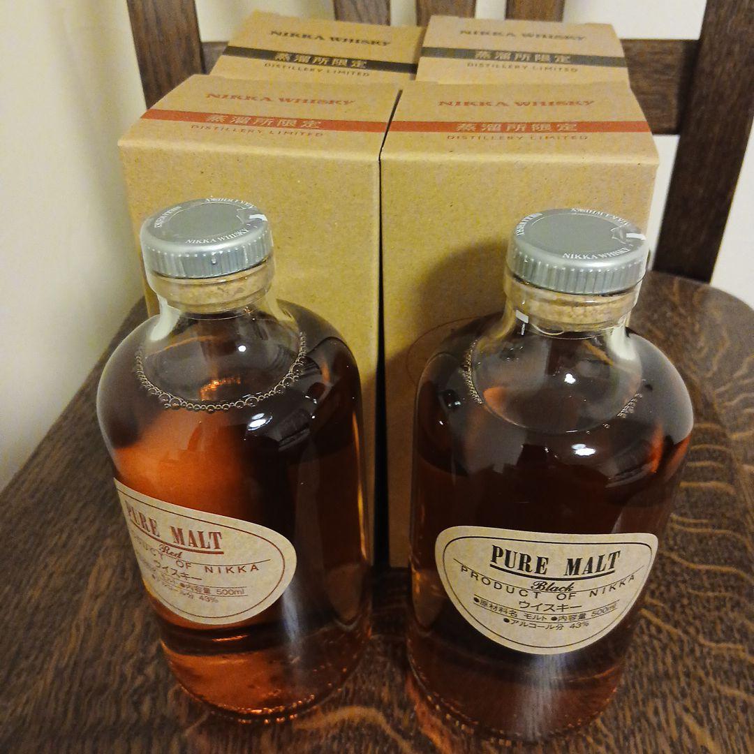 【新品·未開封】ニッカ ピュアモルト(宮城峡、余市) 2本セット合計6本
