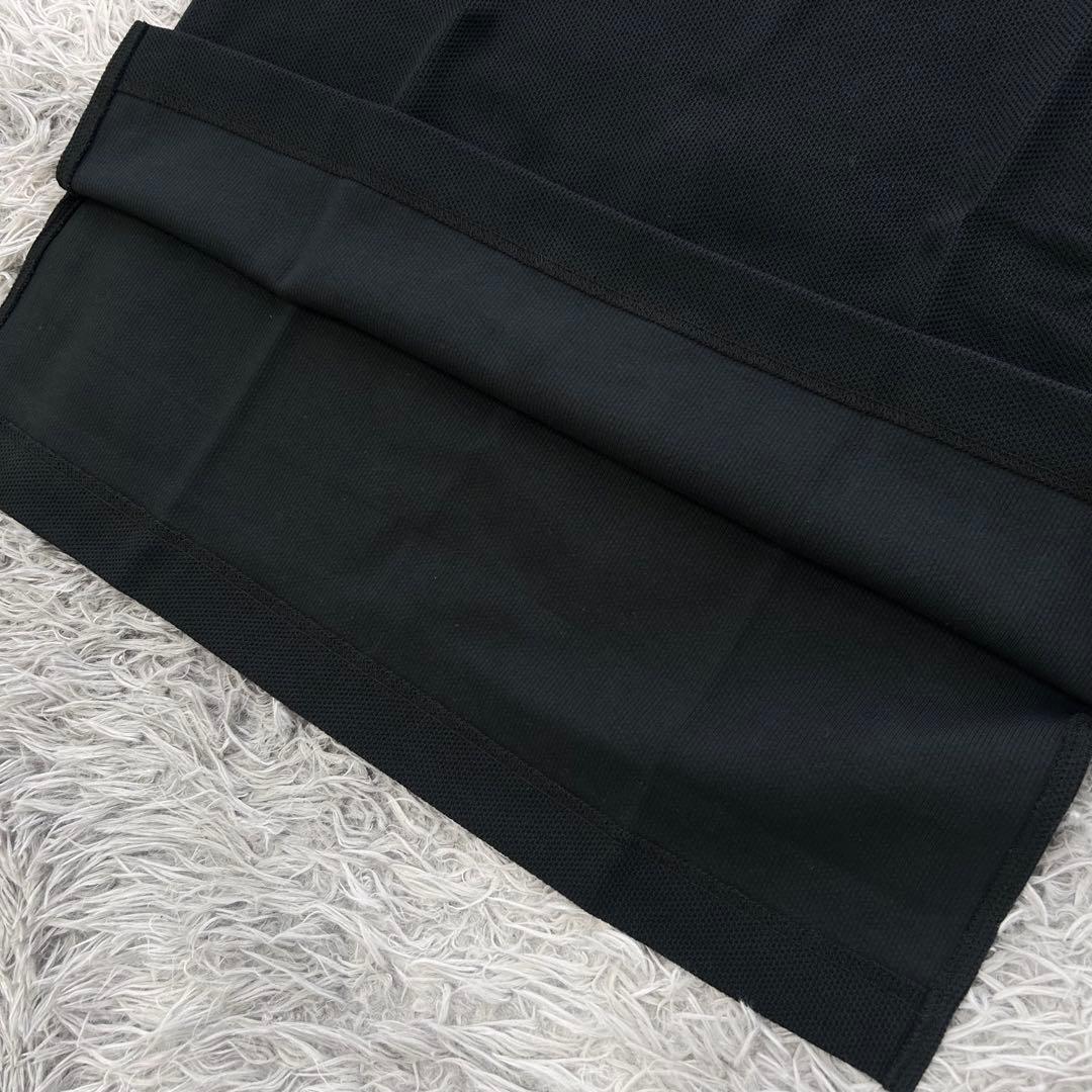 新品　パーリーゲイツ　ワンピース　モックネック　ハーフジップ　ブラック　サイズ0