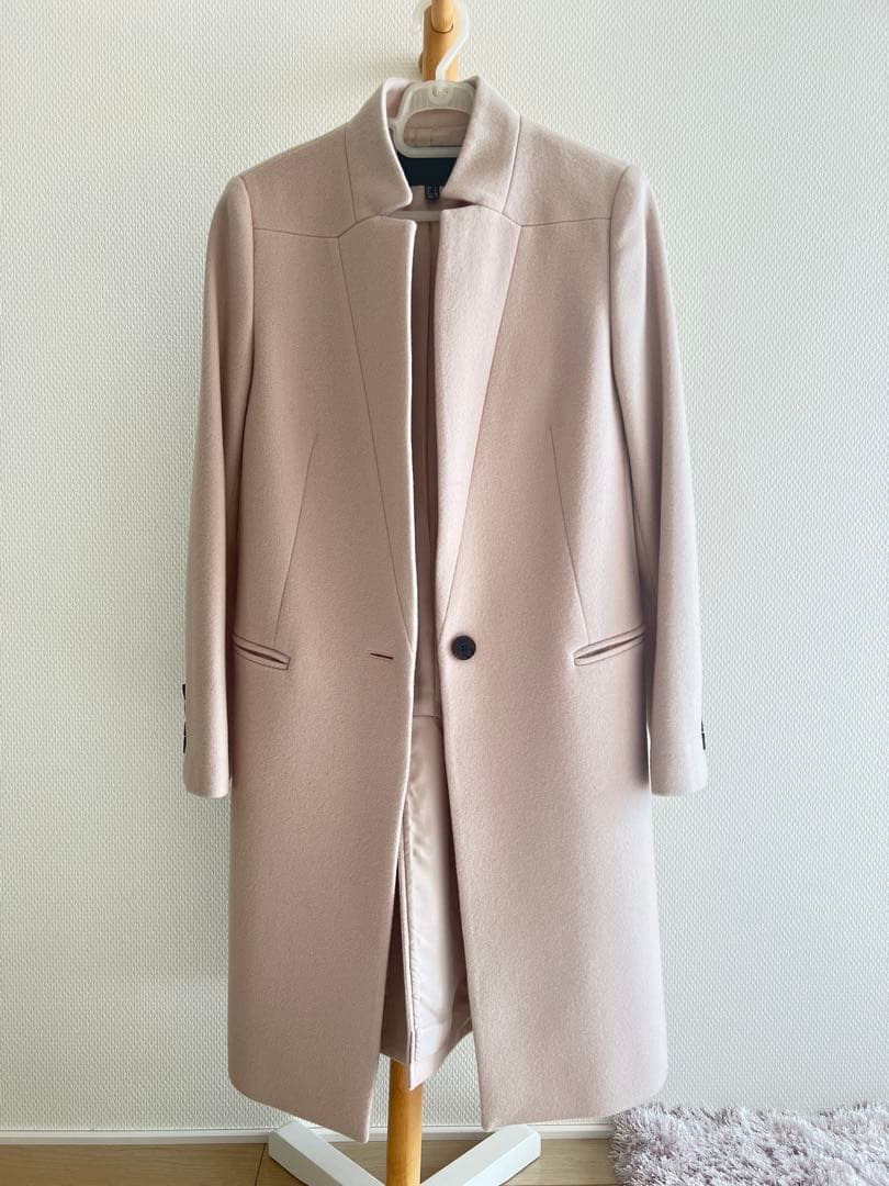 【美品】iCB ロングコート ライトベージュ　ウール100%