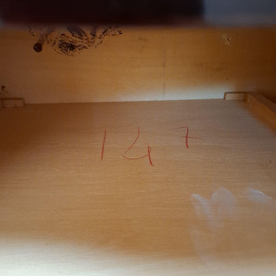 アンティーク※MarioColciagoサイドテーブル 手描き絵画付きイタリア製