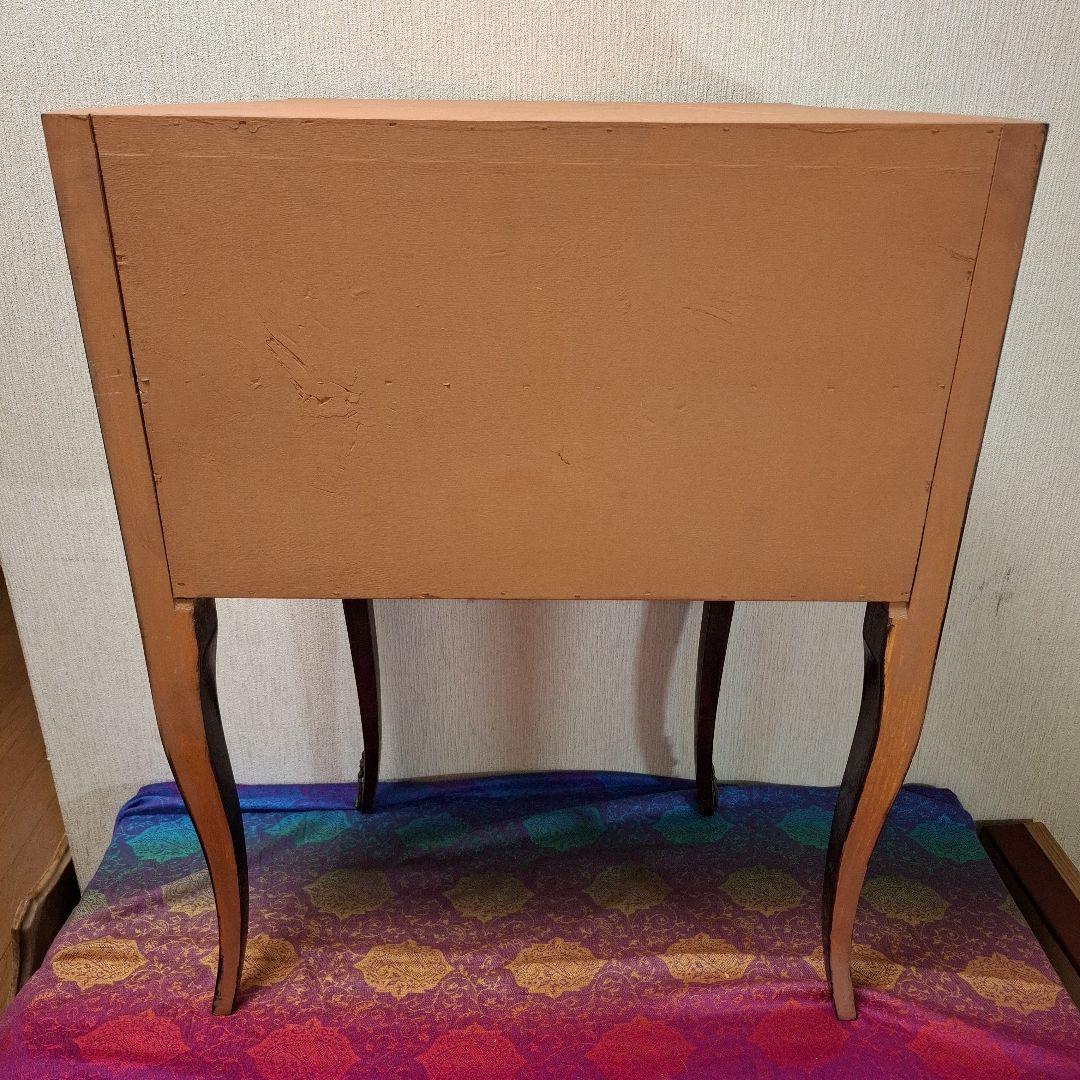 アンティーク※MarioColciagoサイドテーブル 手描き絵画付きイタリア製