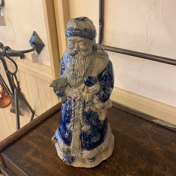 ROWE Pottery ソルトグレーズ　サンタクロース　ローポタリー