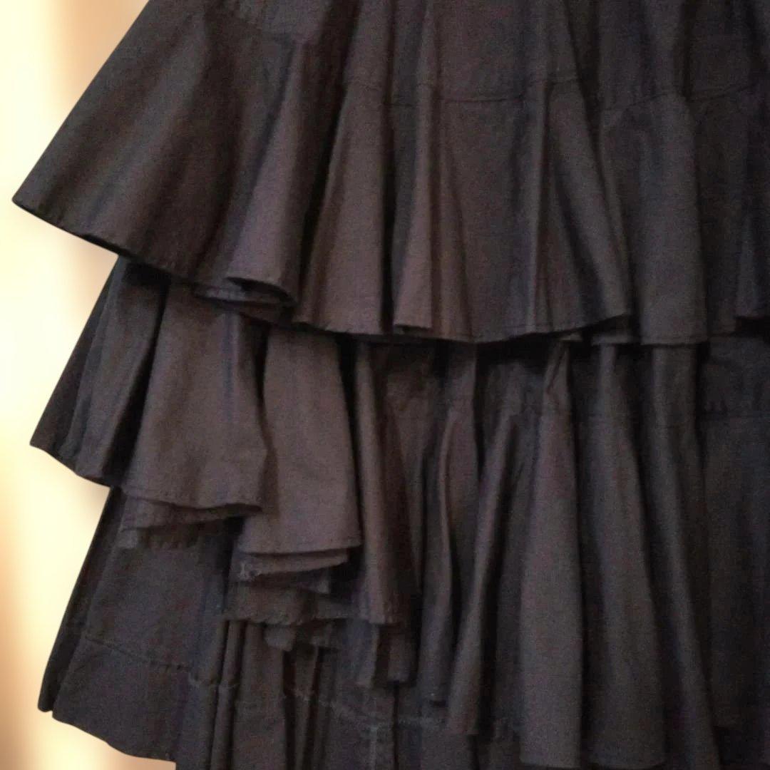 tricot Comme des Garçons　エスカルゴ巻スカート　ネイビー