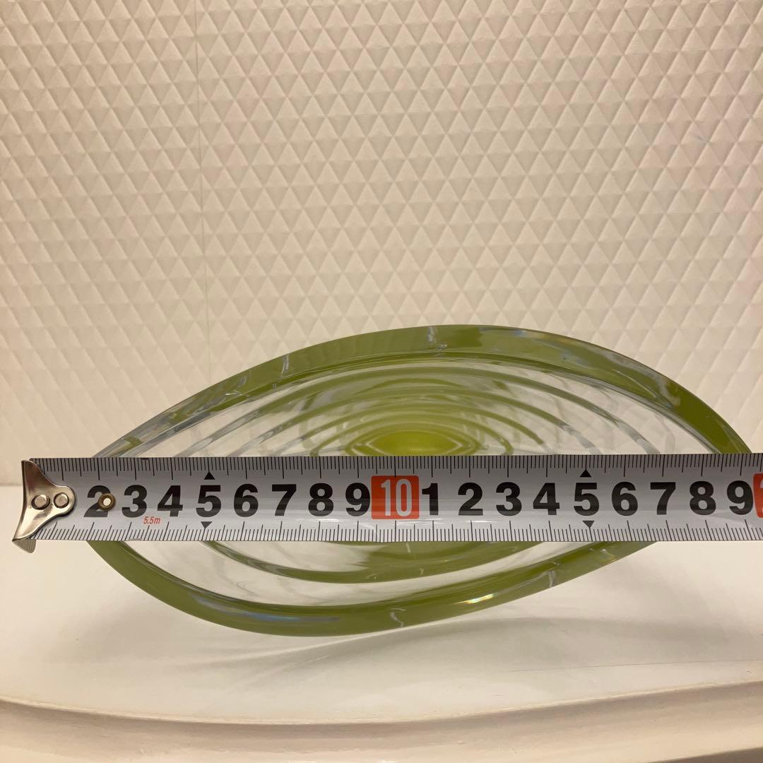 美品★バカラ Baccarat フラワーベース　ウェーブ　クリスタルガラス 花瓶