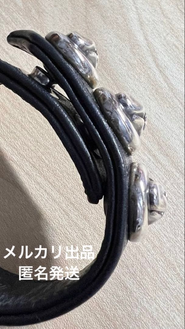 【最終値下げ】クロムハーツ リップアンドタン レザーブレスレット