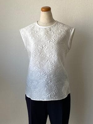 定価3万★新品★MASSE＊MENSCHシルク混デイジーブラウス/マッセメンシュ