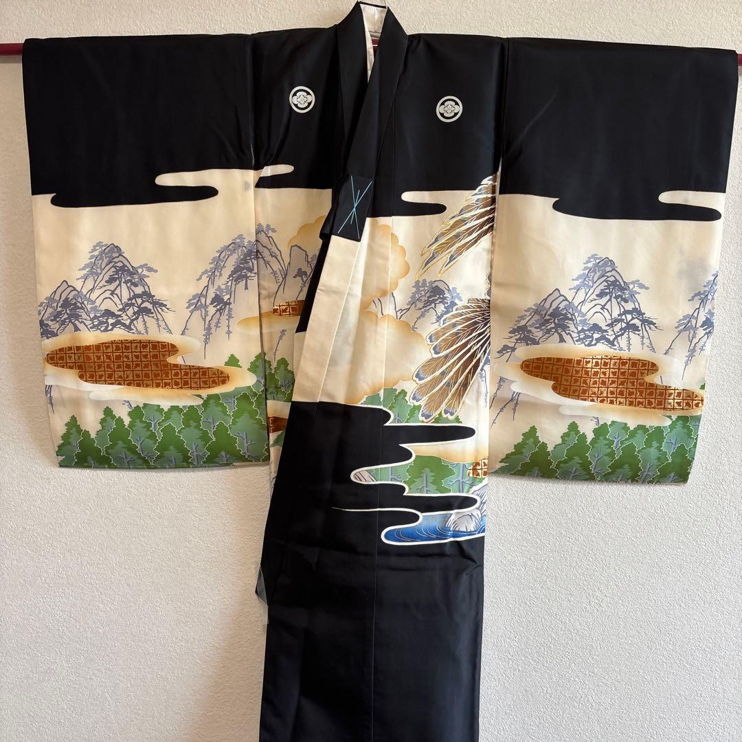 No.7 正絹男の子お祝い着　のしめ　長襦袢 七五三