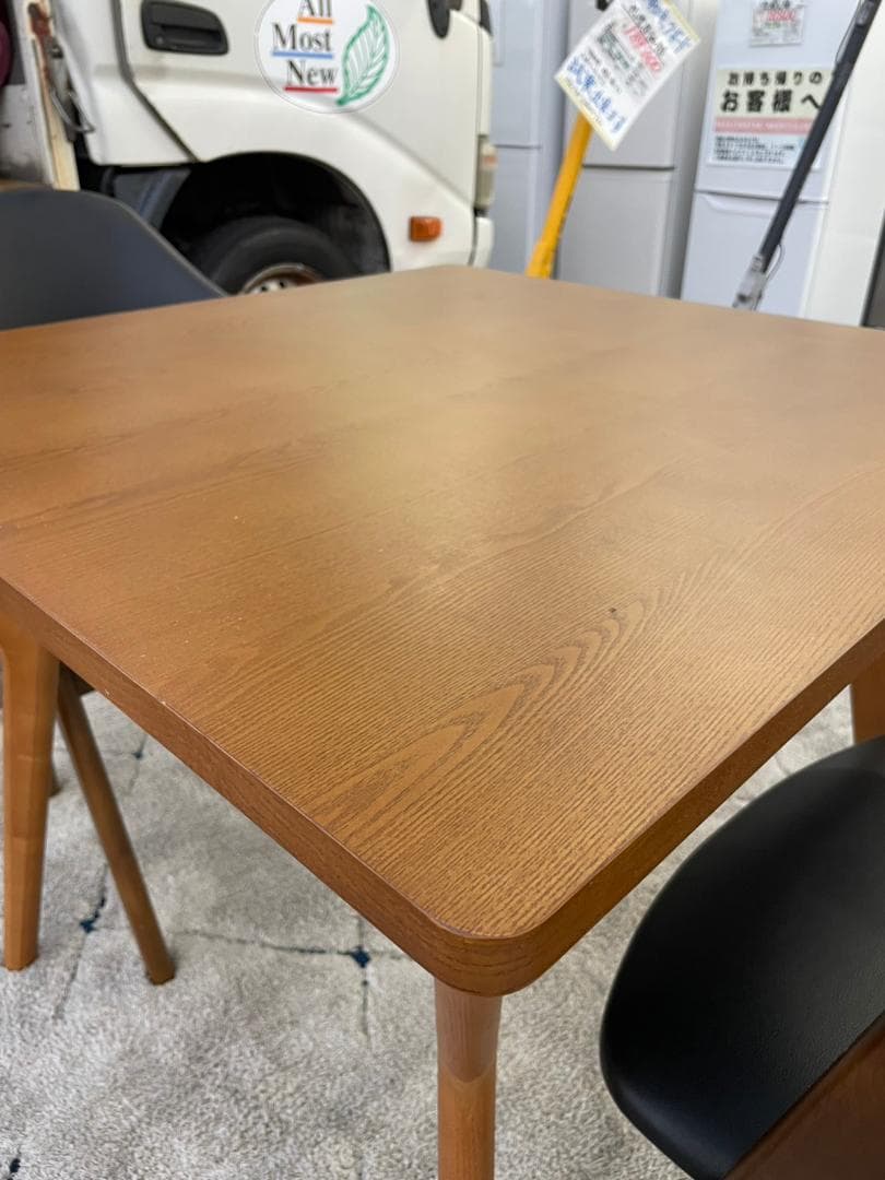 【福岡市限定】ダイニングセット 2人用 80×80×70 VILLON ヴィヨン