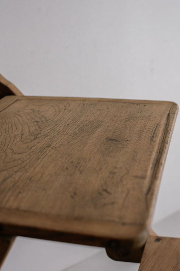 開閉式 飾り棚　展示台　透かし彫り　欅　無垢材　古家具　古道具　無垢インリア