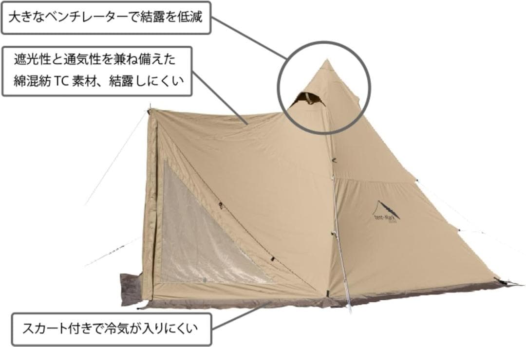 【कर्मन्】テンマクデザイン・サーカスTC コンフォート レギュラー