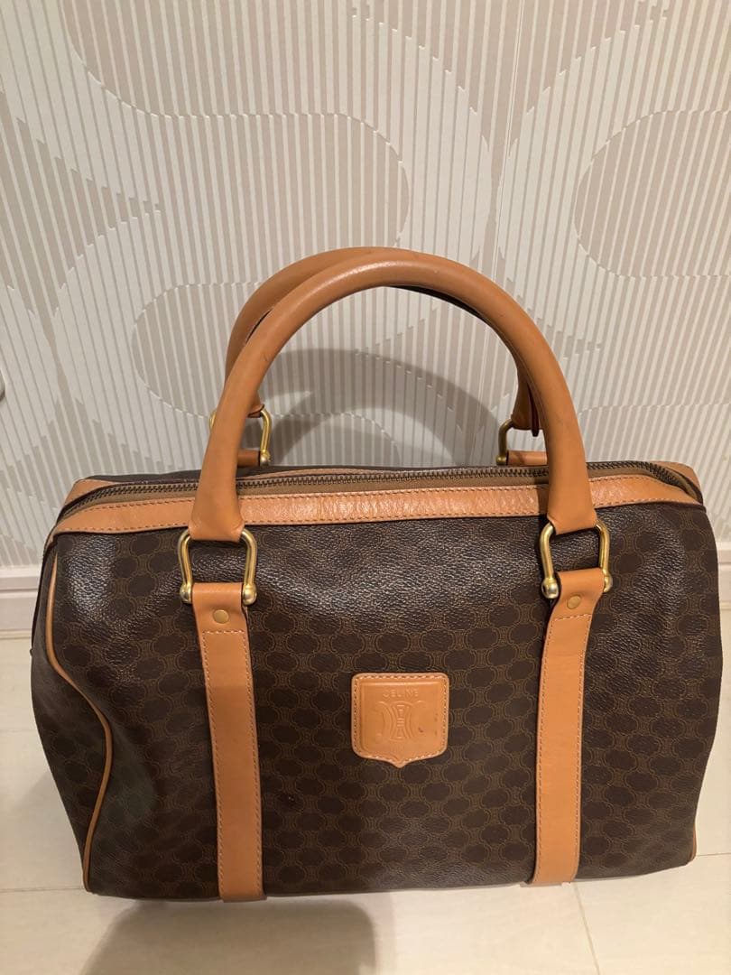 CELINE ブラウン ボストンバッグ