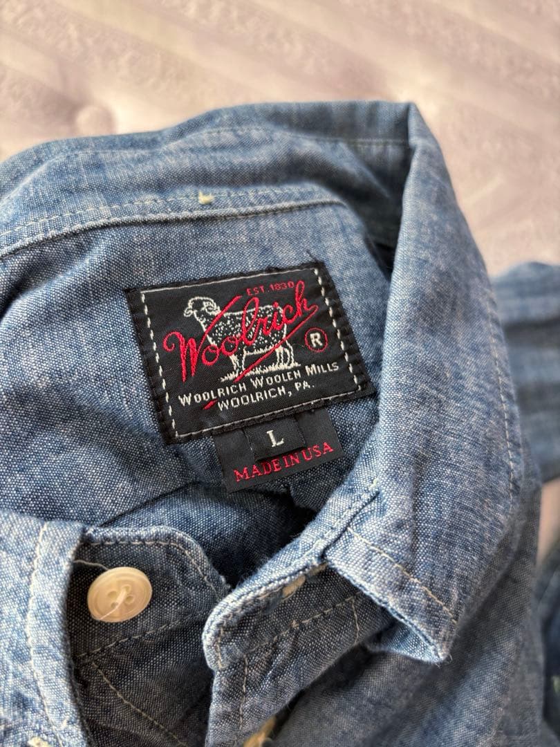 woolrich シャンブレーシャツ L USA製 ガーメンツ ネペンテス