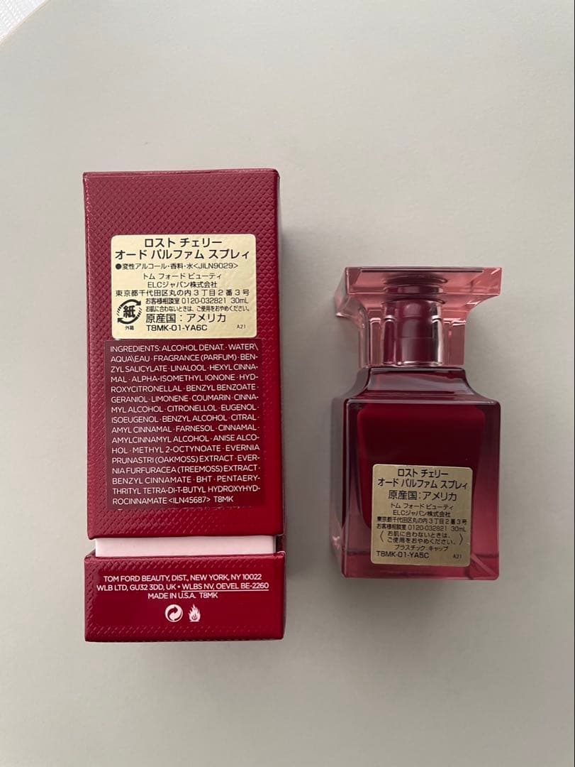 【中古】正規品　トムフォード　ロストチェリー　オードパルファム　30ml