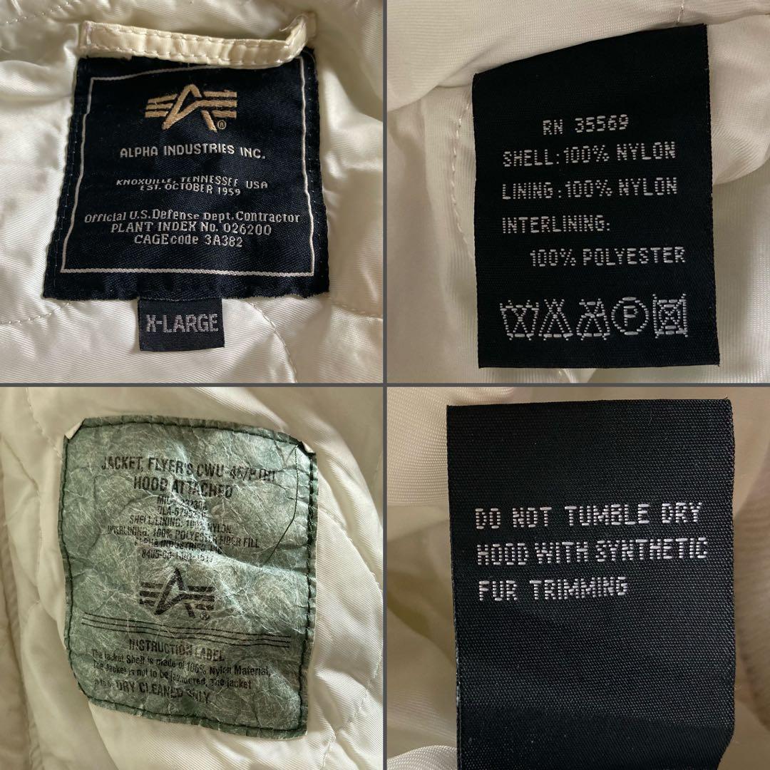 Alpha CWU-45/P フライトJK白ダメージ リペア前提 USA