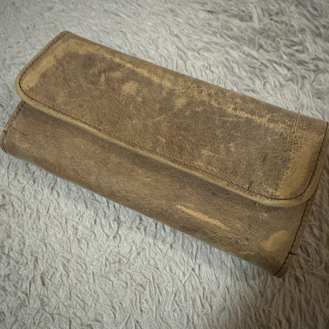 SLOW レザー 長財布 ブラウン　クーズー革　新品