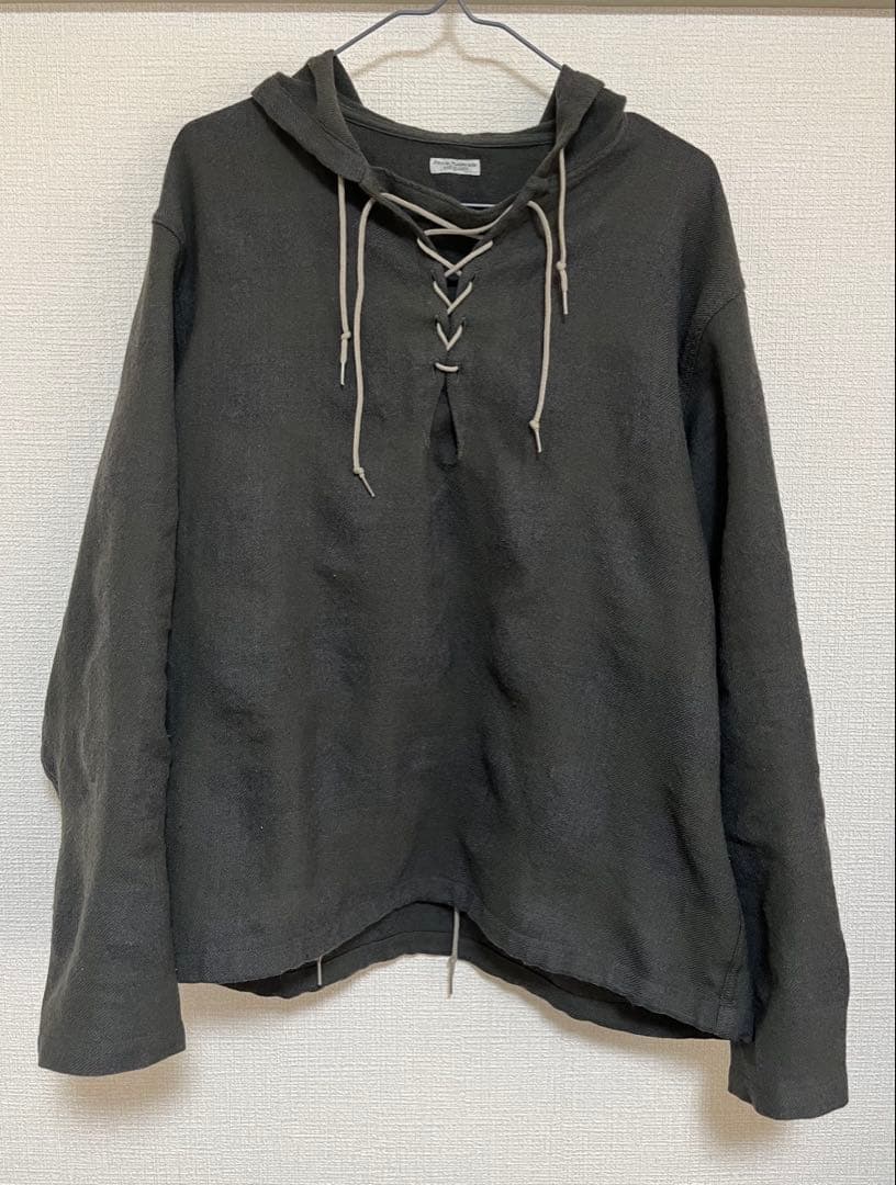 トップス PHIGVEL RACE UP HOODED SHIRT 38 2 M