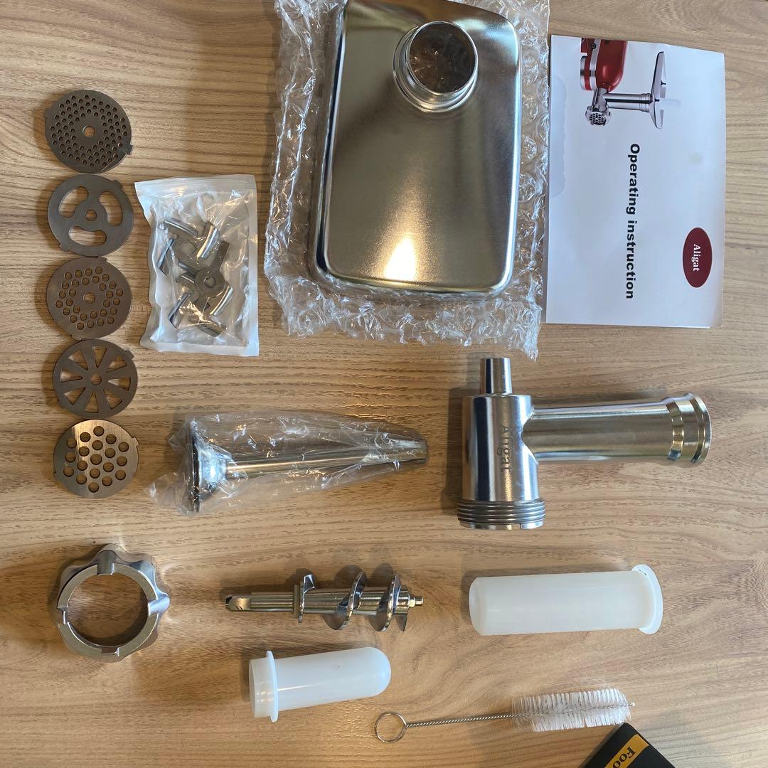 ステンレス製ミートグラインダーアタッチメント