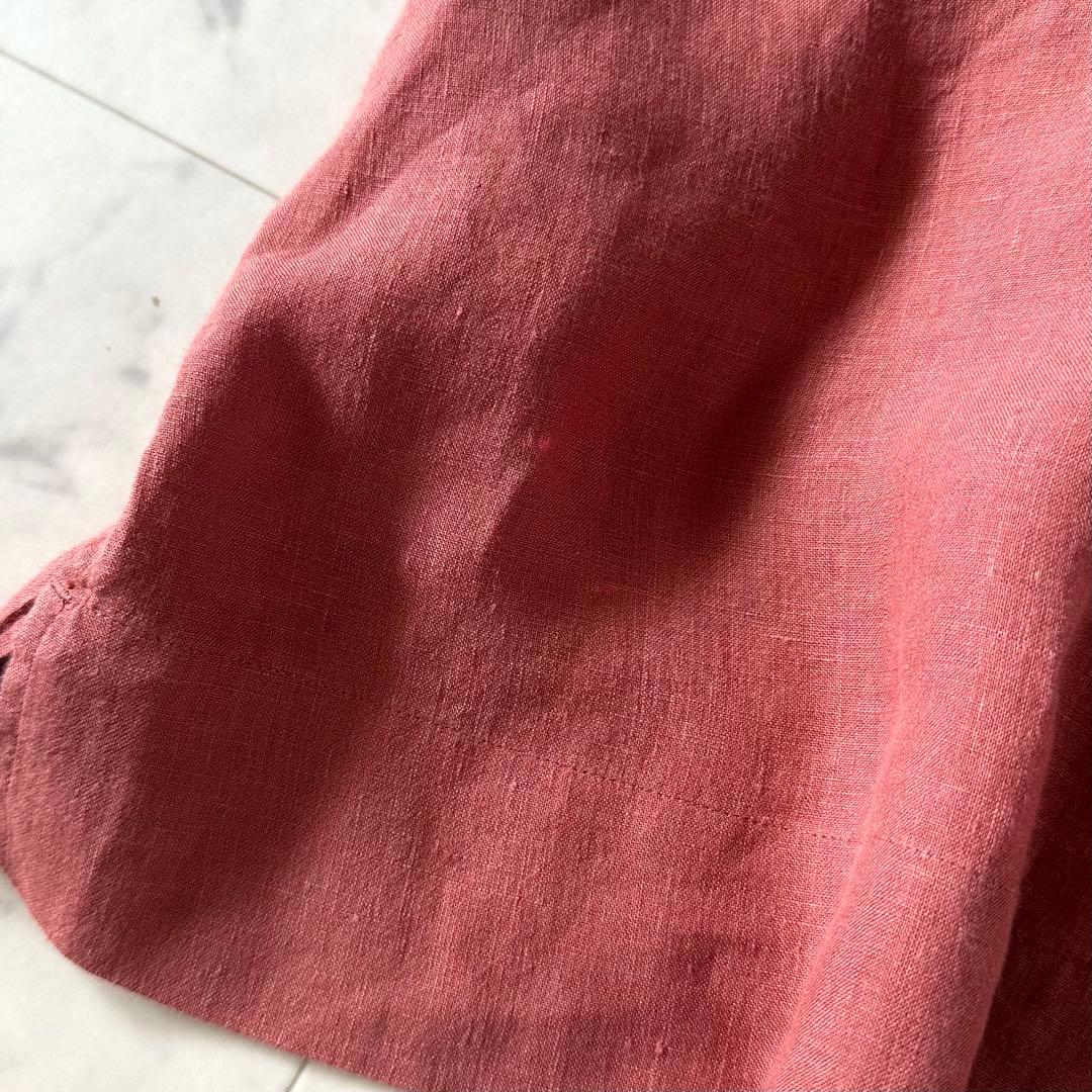 美品♪マーガレットハウエル SOFTLINEN リネン ボウタイブラウス 麻