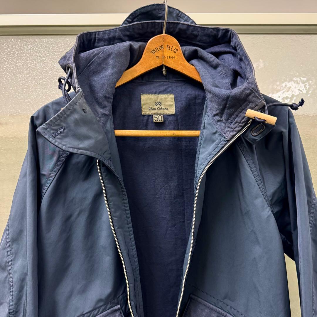 Nigel Cabourn ウェットウェザーパーカー 50 ネイビー
