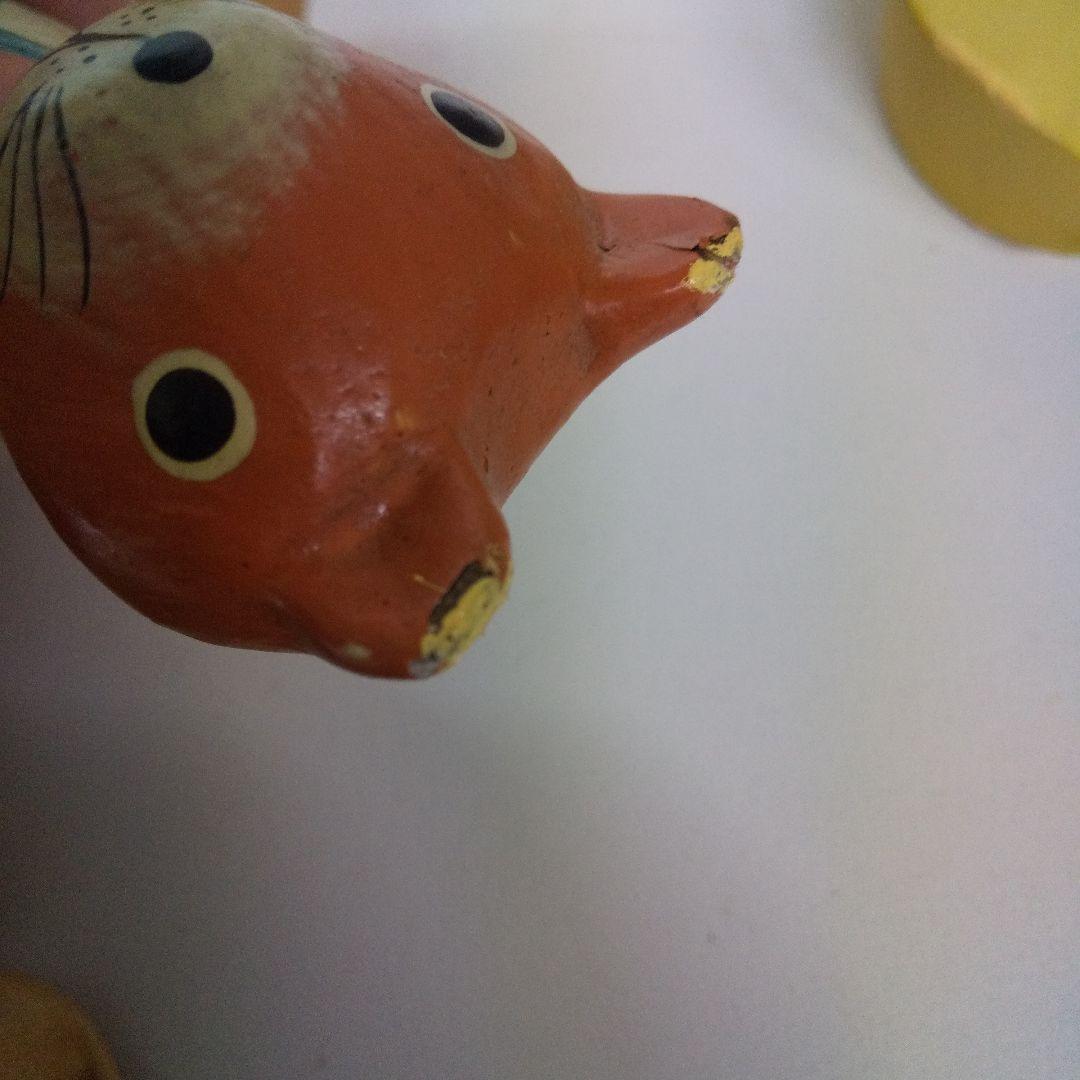 木彫り 猫 木製 置物