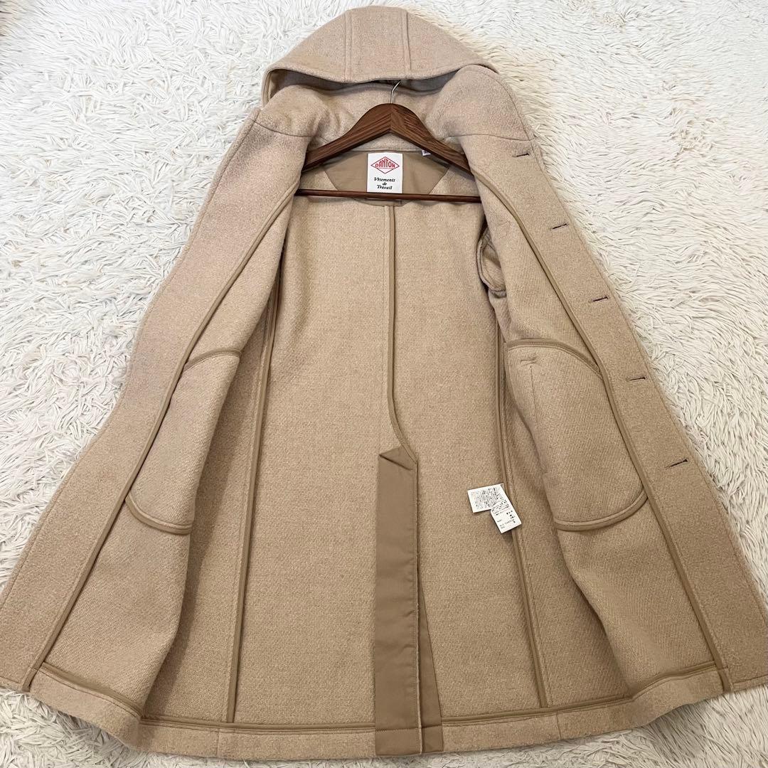✨美品✨ダントン　ダッフルコート　2way ロング丈　フード取り外し可　38