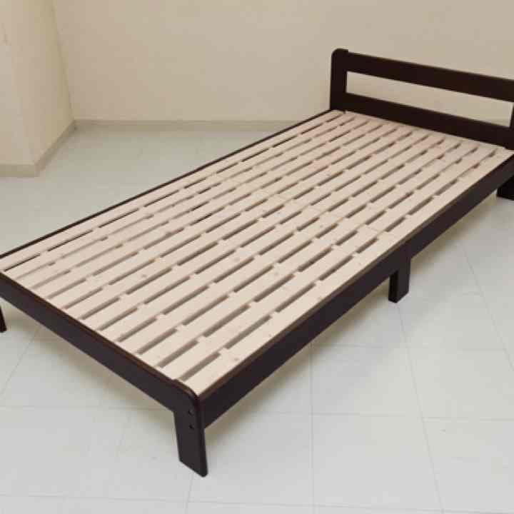 値下げ 20000→18000シングルベッド ダークブラウン