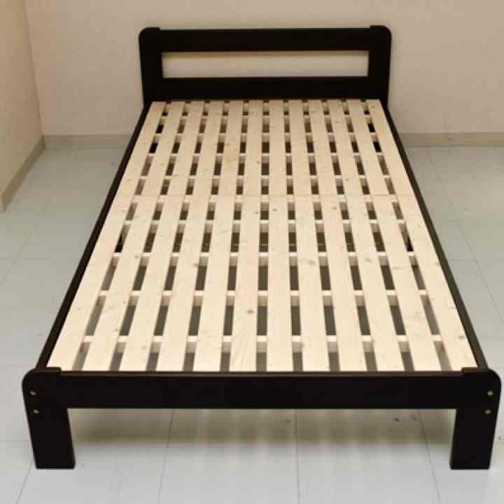 値下げ 20000→18000シングルベッド ダークブラウン