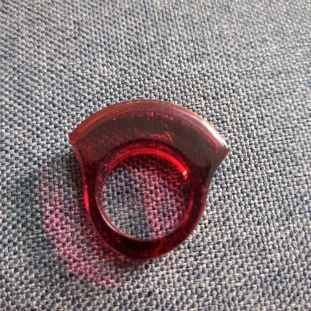 【希少】Baccarat　バカラ　リング　指輪　クリスタルレッド　14号