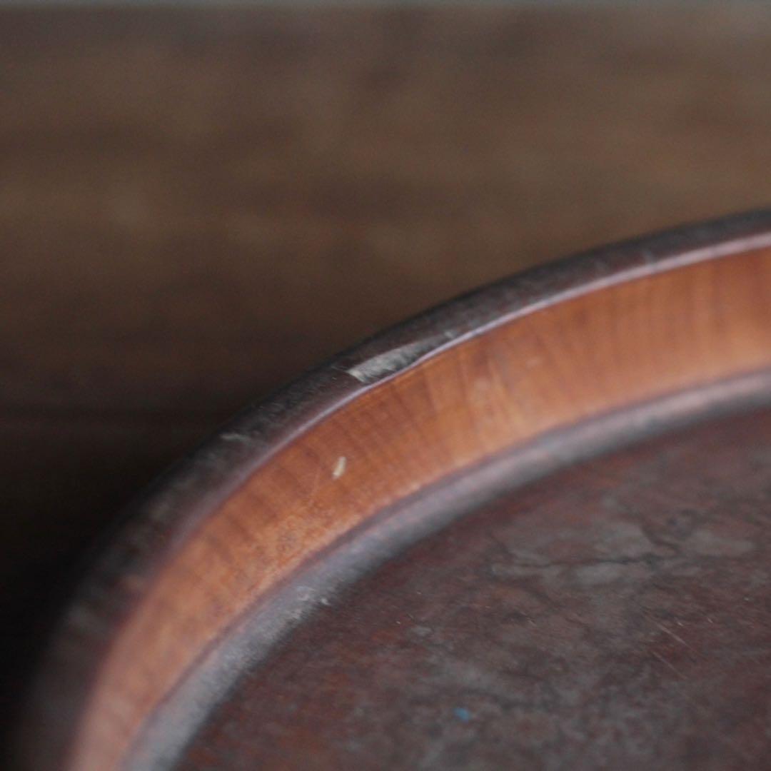 佳き木肌 くり抜き盆 大きめ 古道具 アンティーク