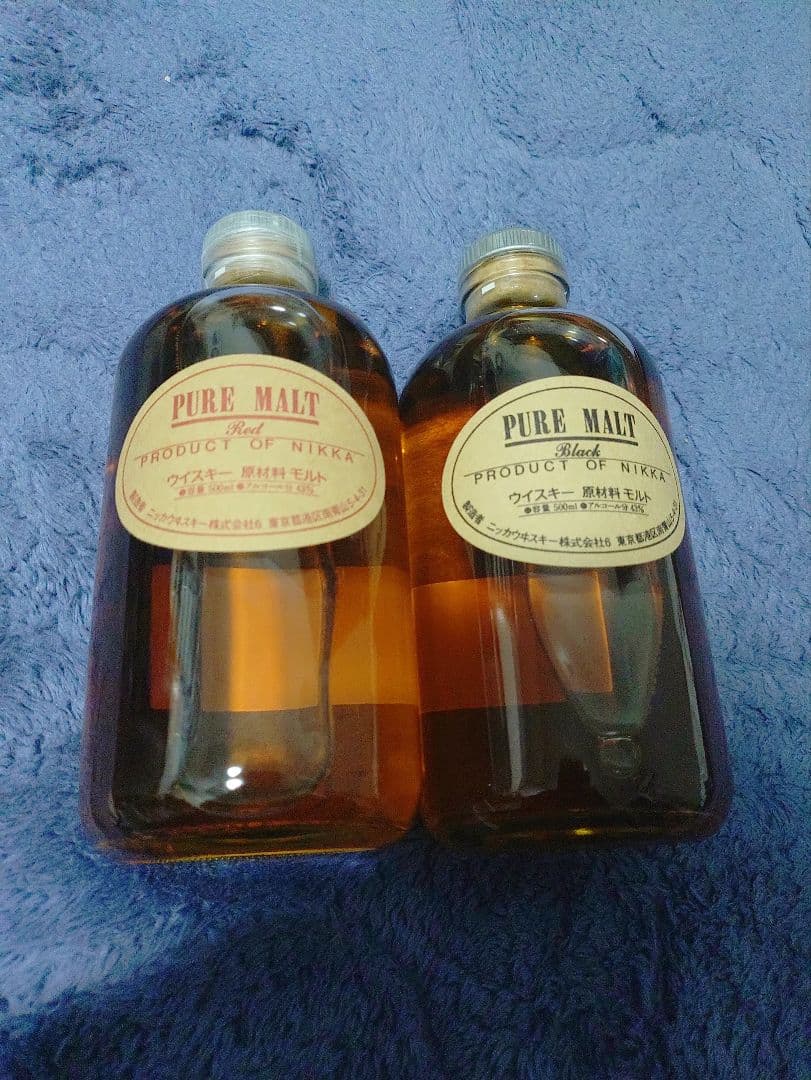 ニッカ　ピュアモルト　ブラック　レッド　2本　宮城峡蒸溜所限定販売　箱なし