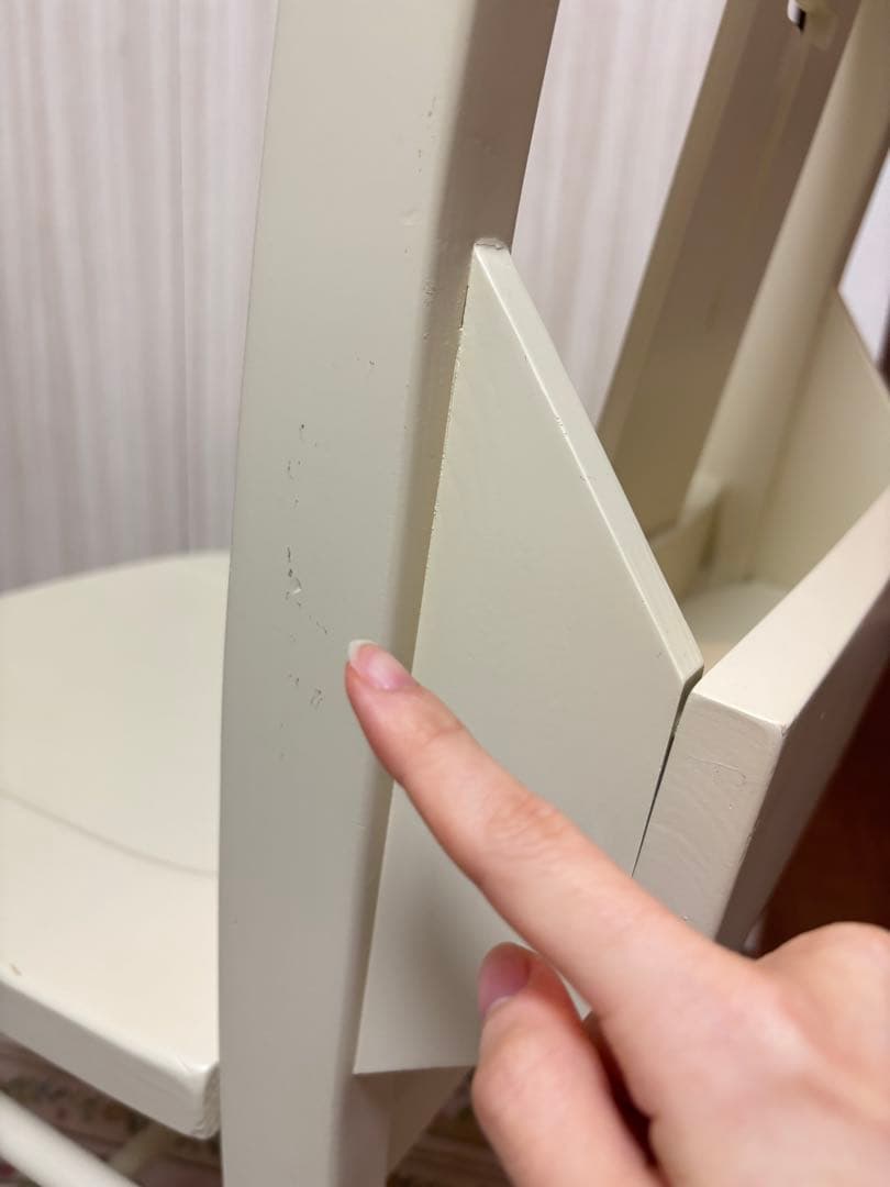 シャビーシック　チャーチチェア　ヴィンテージ 椅子　チェア　白家具