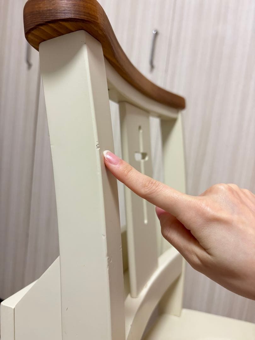 シャビーシック　チャーチチェア　ヴィンテージ 椅子　チェア　白家具